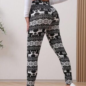 ML fleece lined nordic print leggings